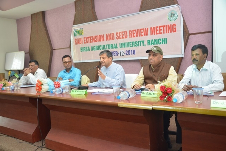 Birsa Agricultural University, Ranchi Rabi Extension and Seed Review Meeting at Birsa Agricultural University Ranchi